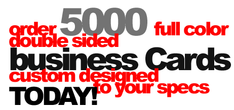 5000 business cards for $250 by gfxzoo of sarasota bradenton venice